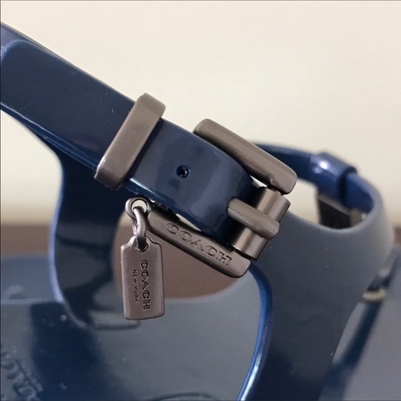🆕Coach Navy Plato jelly sandals - Picture 2 of 3